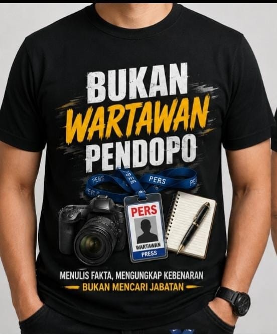 Kaos ” ‘Bukan Wartawan Pendopo”