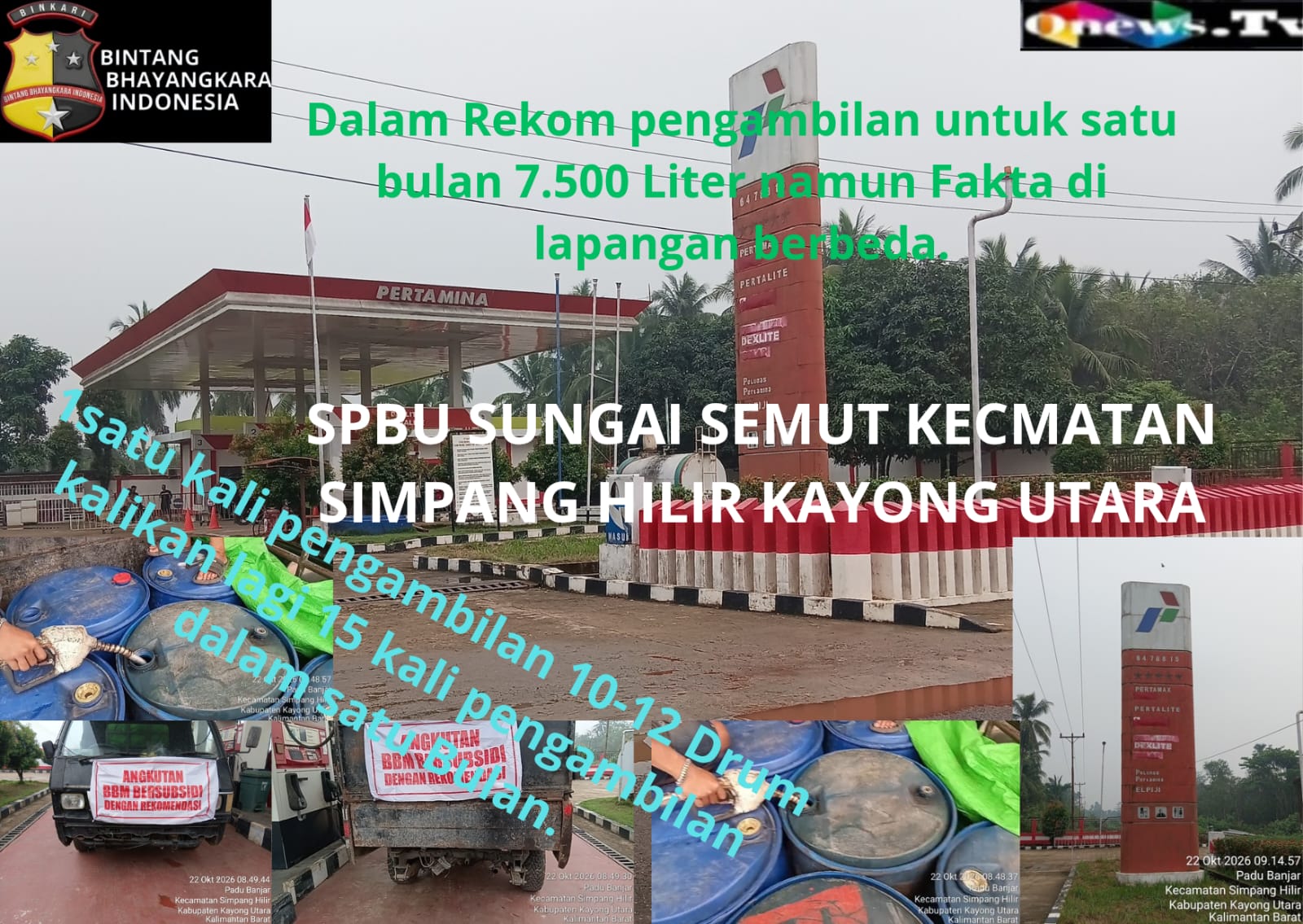 “Pengambilan BBM Subsidi untuk Jasa angkutan Penumpang Speead Boot DI SPBU 64.788.15 secara berlebihan Jadi sorotan tidak sesuai dengan surat Rekomendasi