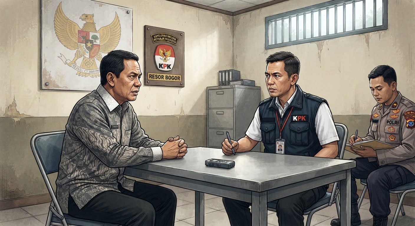 Bupati Bogor Di Periksa KPK Di Polres Bogor